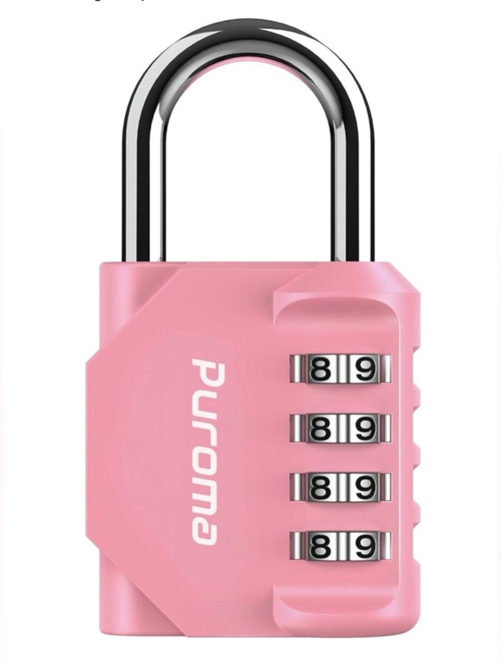 PUROMA 4-Digit Combination Lock (Rose Pink) (sealed ) NIB